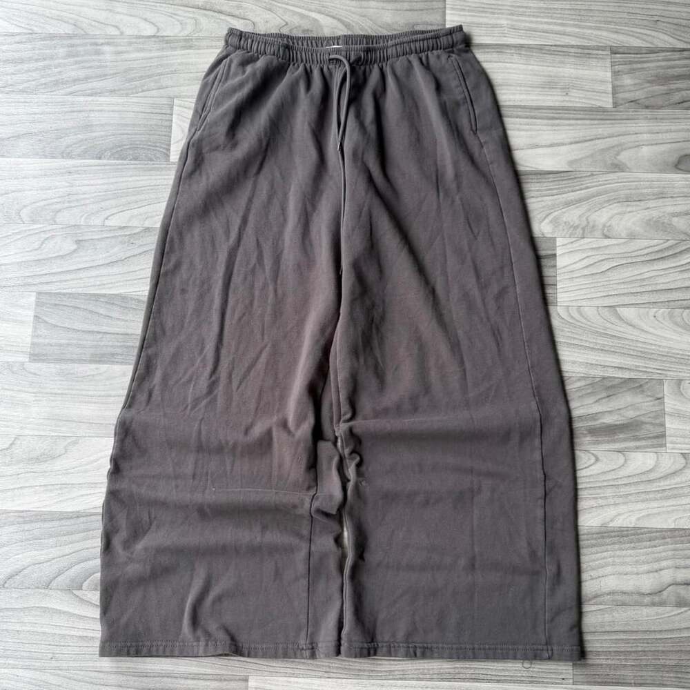 Shosho Wide Leg Sweatpants Size L/XL Grey Baggy Lounge Pants 25WLP18